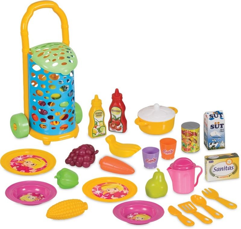 01464.jpg Пазарска количка с продукти 31х21х58 - Image 1