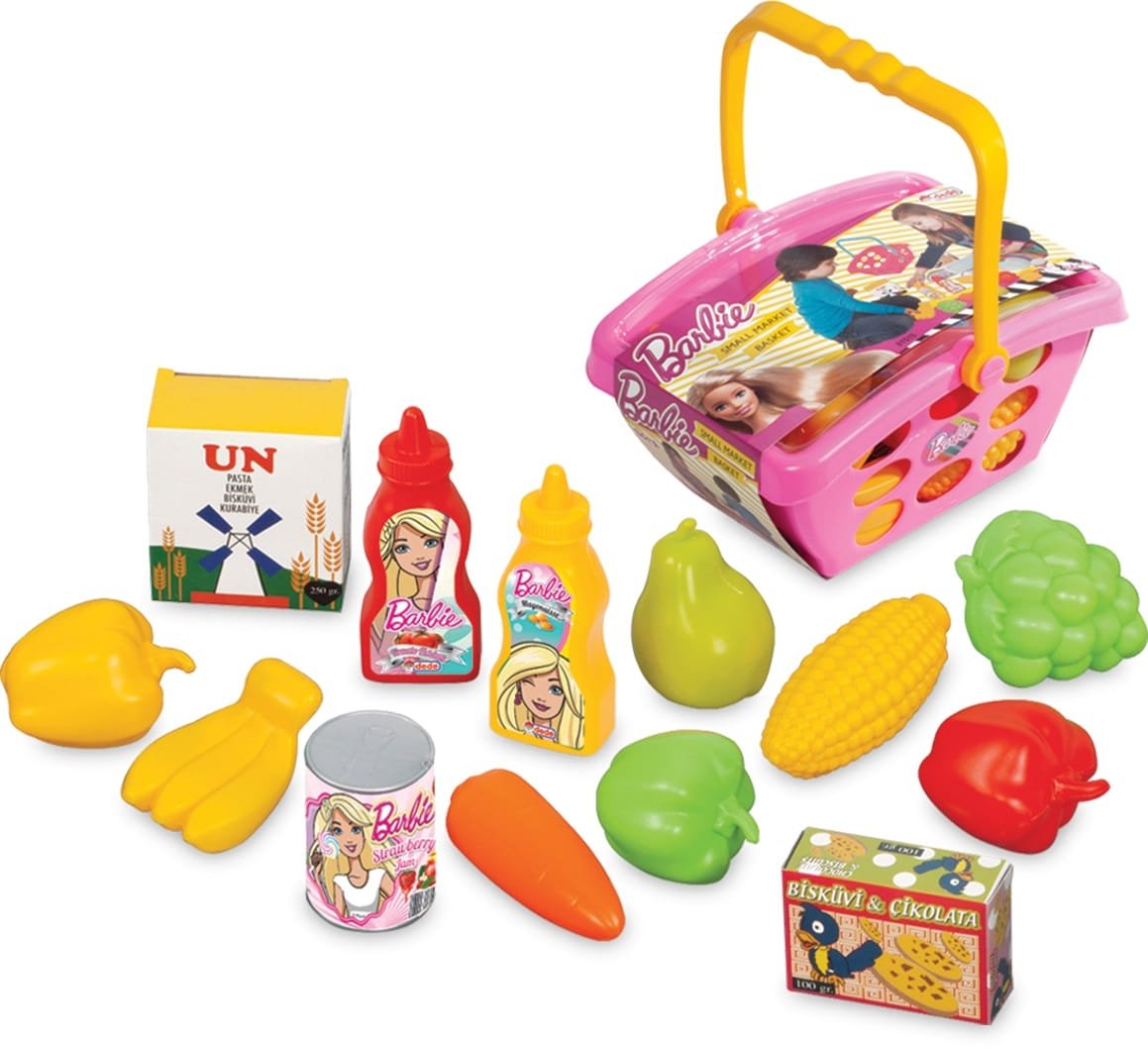 01515.jpg Барби кошница за пазаруване с продукти 19х26х12 - Image 1