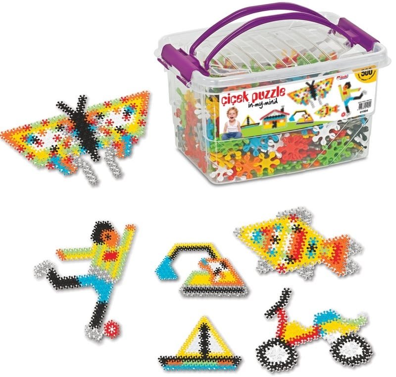 01904.jpg Конструктор цвете пъзел 500 ел. 27х18х21 - Image 1