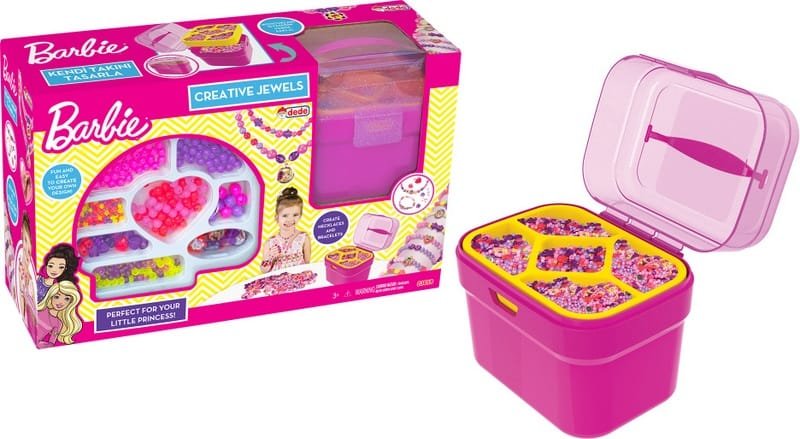 03659.jpg Барби креативен комлект направи си сам бижута с мъниста и куфарче 13х40х26 - Image 1