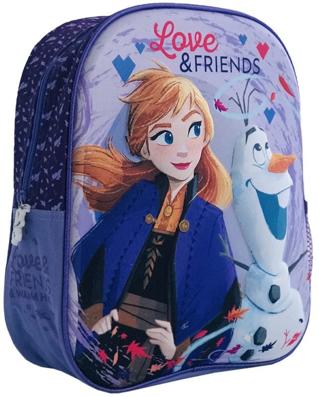 21312301_3201.jpg Раница 3Д Фроузен за детска градина регулируеми презрамки със страничен джоб с 1 голямо отделение 32x29x12 - Image 1