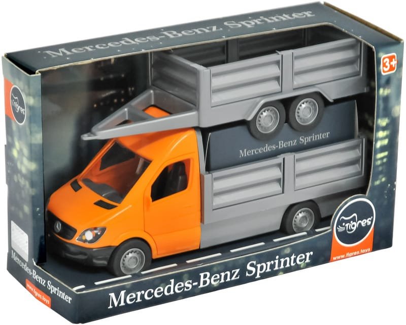 39667.jpg Мерцедес микробус спринтер товарен с ремарке отварящи врати 28х18х10 и подвижен волан - Image 1