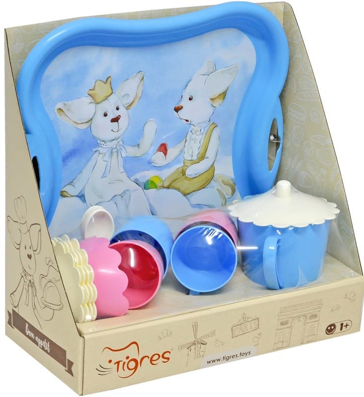 39725_up.jpg Чаен комплект в кутия с табла с имл печат 31х15х30 - Image 1