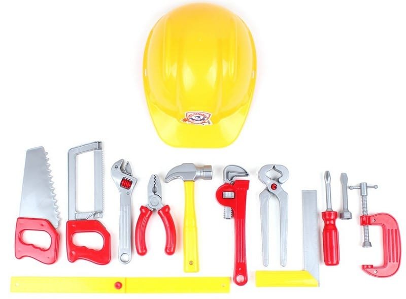 5873_1.jpg Каска и 12 инструмента 45х20х13 - Image 1