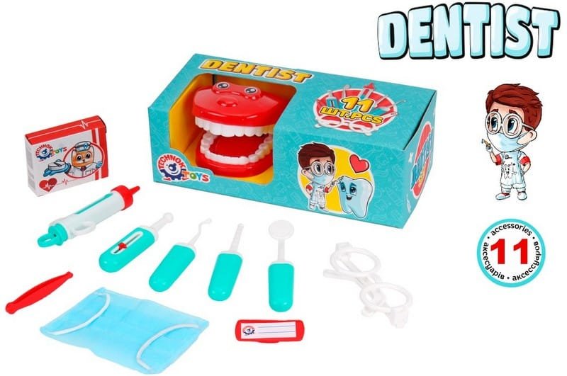 7341.jpg Зъболекарски комплект в кутия 27х13х10 - Image 1