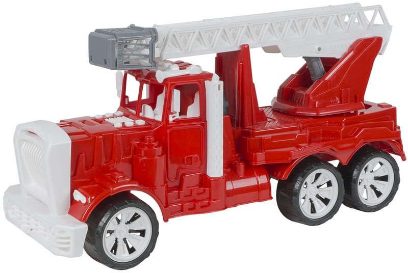 art.547.jpg Камион фарго пожарна стълба 52х20х26 с двустранно отключване на въртящата се тройноразгъваема стълба с кош - Image 1