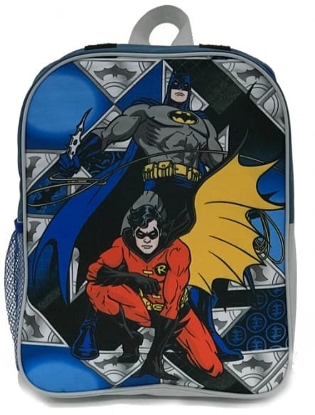 bat12001-2-701.jpg Раница батман с плащ на батман за детска градина регулируеми презрамки с 1 страничен джоб с 1 голямо отделение мек гръб 34 * 26 * 10 - Image 1