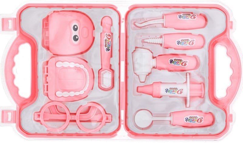 ern-2038.jpg Куфарче зъболекарско розово отворено със чене 41х23х4 - Image 1