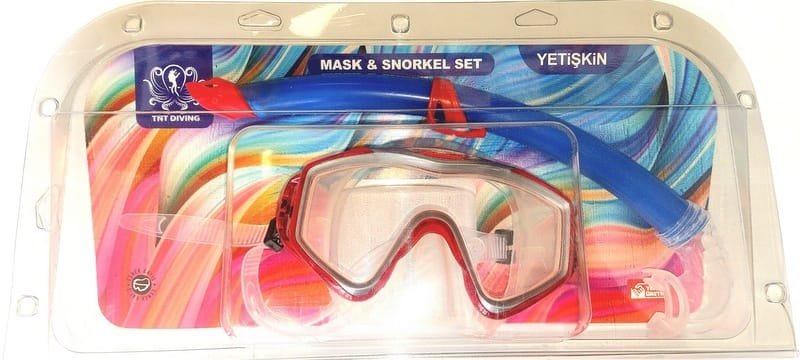 gsd20long20clamshell.jpg Маска и шнорхел с течен силикон и поликарбонат Джи Ес Ди в кламшел - Image 1