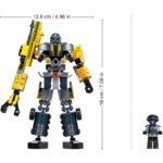 Конструктор Sluban EXOSUIT Трансформер 2в1 превръщане на робот в камион кран 246 ел. с 1 фигурка 24х22х7 - Image 3