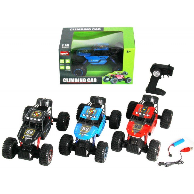 1-YY2028-800x800 Радиоуправляема кола скален катерач 1:14 R/C Climbing Car със зарядна USB батерия и дитанционно с финна настройка за завой 34x22x19 - Image 1