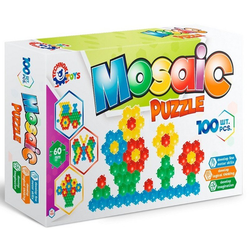 1035-001-800x800 Мозайка за най малките размер на елемента 6 см 100 части може да се реди до безкрай подходяща за редене на килим за 1 год. 52х31х8 - Image 1