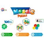 Мозайка за най малките размер на елемента 6 см 100 части може да се реди до безкрай подходяща за редене на килим за 1 год. 52х31х8 - Image 3