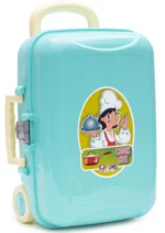 Куфар с кухненси пикник комплект с подвижна дръжка на колела 35х25х15 - Image 4