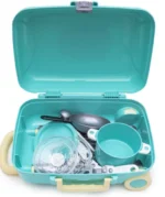 Куфар с кухненси пикник комплект с подвижна дръжка на колела 35х25х15 - Image 3