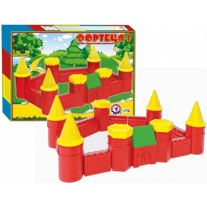 1592_02-800x800 Конструктор крепост голям 26 елемента 36х33х8 размер на кутията за деца над 1 год - Image 1