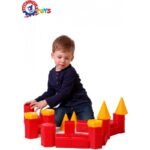 Конструктор крепост голям 26 елемента 36х33х8 размер на кутията за деца над 1 год - Image 2