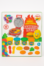 К-т пластелин барбекю парти 800 гр 20 цвята с преса форми и инструкция 36х29х7 см с дръжка 43 части на растителна основа - Image 2