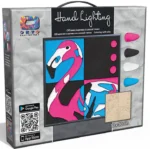 Направи 3Д картина от моделин с рамка и работна инструкция размер на картината 30 х 30 см Фламинго 40х6х33