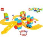 Писта конструктор 100 части с колички и пътни знаци 37х28х20 см - Image 3