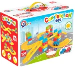 Писта конструктор 100 части с колички и пътни знаци 37х28х20 см