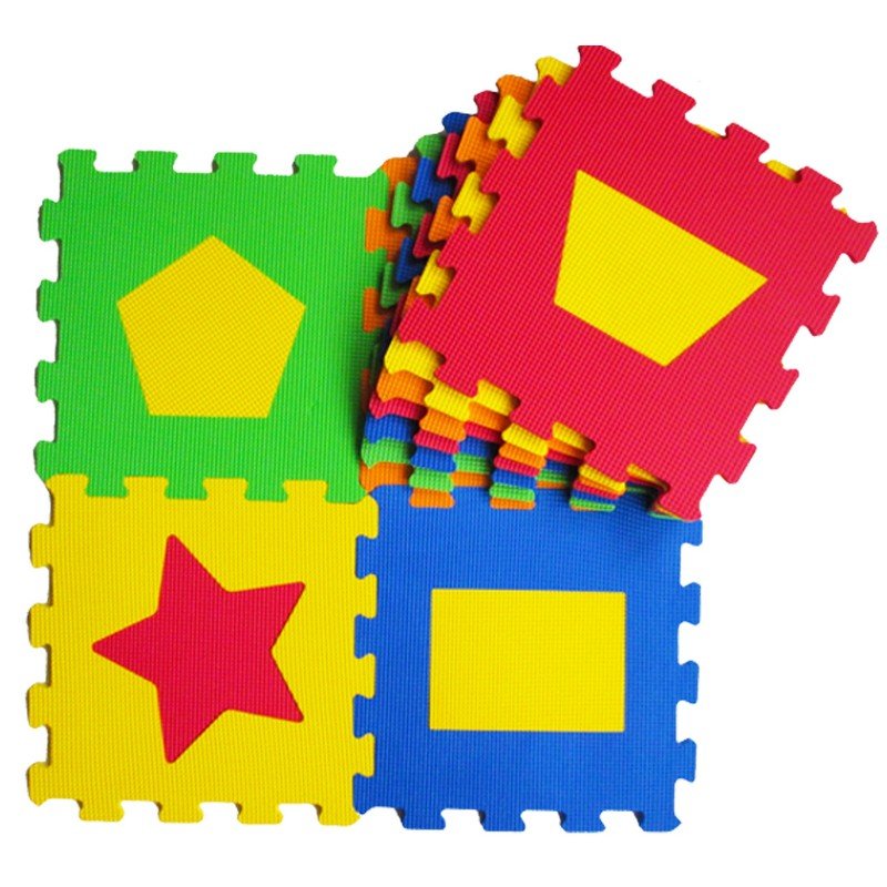 90-917-1-800x800 Пъзел подложка за под 33х33 10мм 10 броя с геометрични форми от ева пяна без формамиди и фталати и бисфенол - Image 1