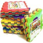 Пъзел подложка за под 33х33 10мм 10 броя с геометрични форми от ева пяна без формамиди и фталати и бисфенол - Image 2