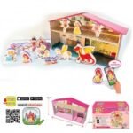 Говореща и разказваща на български игра замъка на принцесата и фигурки с добавена реалност 41х26х10 на 16 езика