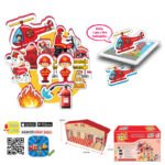 Говореща и разказваща на български игра профисии пожарникарски участък и станция и фигурки с добавена реалност 41х26х10 на 16 езика - Image 2