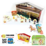 Говореща и разказваща на български игра ферма и фигурки с добавена реалност 41х26х10 на 16 езика