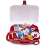 Куфар с набор за оказване на първа помощ с подвижна дръжка на колела 35х25х15 - Image 2