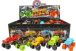 Колекция мини джипове монстър 40x28x14 в кутия 42 бр цена на бр.1.79