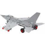 Метален конструктор 49х30х5 с болтове гайки инструменти за направа на Ф-16 стелт изстребител 430 части с поддръжка в youtube - Image 3