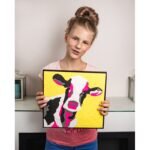 Направи 3Д картина от моделин с рамка и работна инструкция размер на картината 30 х 30 см Крава 40х6х33 - Image 4