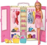 Гардероба на линда с кукла за размер кукли тип барби 37x35x10 cм - Image 2