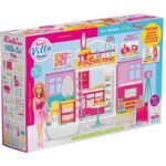 Вилата на линда за размер кукли тип барби с обзавеждане 56x38x16