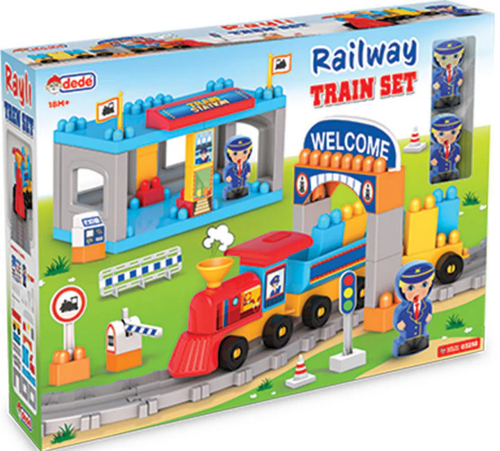 mwap_C1DE632055C2ACAE15394 Конструктор моя първи влак едри части 65 ел. 38х13х42 - Image 1