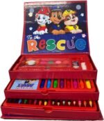 Триетажно куфарче Пау Патрул за оцветяване с всичко необходимо за оцветяване 27х14х9