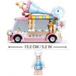 Конструктор Sluban Мечти Камион за сладолед 145 ел. с 1 фигурка 24х19х5 - Image 3