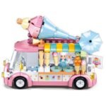 Конструктор Sluban Мечти Камион за сладолед 145 ел. с 1 фигурка 24х19х5 - Image 2