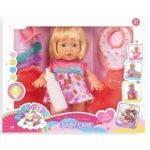 Кукла 23 см с 4 мелодии с батерии пие и пишка 30х8х25