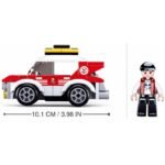 Конструктор Sluban Сити Линейка 88 ел. с 1 фигурка 19х14х5 при дърпане назад тръгва напред - Image 3