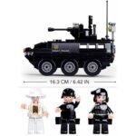 Конструктор Sluban Полиция SWAT Бронетранспортьор с мотор и джип 324 ел. с 3 фигурки 33х29х7 и стрелба - Image 4