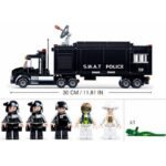 Конструктор Sluban Полиция SWAT Оперативен камион хеликоптер 540 ел. с 5 фигурки 48х33х7 и стрелба - Image 4