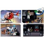 Конструктор Sluban Полиция SWAT Оперативен камион хеликоптер 540 ел. с 5 фигурки 48х33х7 и стрелба - Image 2