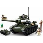 Конструктор Sluban Армия 2 в1 Танк Т-34 от втората световна война и Танк Т-85 с 3 фигурки 687 ел. Точен модел 52х33х7 - Image 5