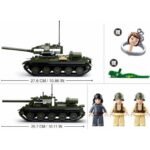 Конструктор Sluban Армия 2 в1 Танк Т-34 от втората световна война и Танк Т-85 с 3 фигурки 687 ел. Точен модел 52х33х7 - Image 4