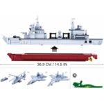 Конструктор Sluban Армия Продоволствен кораб точен модел 1:450 мащаб с 2 самолета хеликоптер и лодка 497 ел. 48х33х7 - Image 4