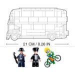 Конструктор Sluban Сити лондонски двуетажен градски автобус 382 ел. 3 фигурки 43х33х7 - Image 4