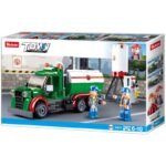 Конструктор Sluban Сити Бензиновоз с Пълначна Станция 267 ел. с 2 фигурки 38х24х7